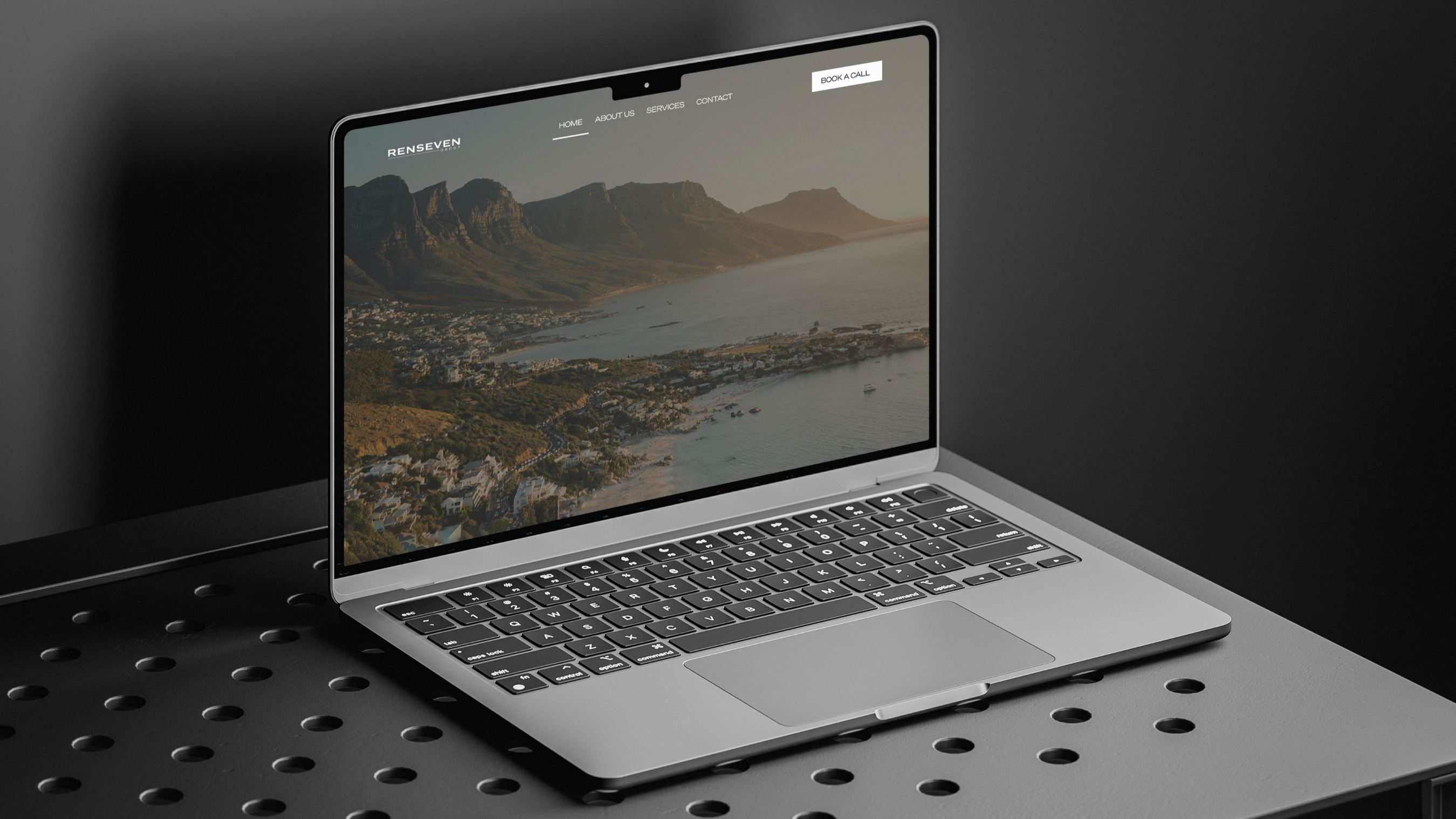 Website homepage for Renseven Group (Sandton,South africa) , designed by Kuniva Studio, Gold Coast